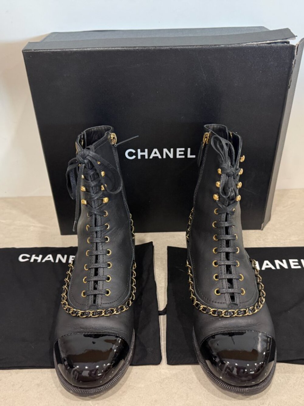 $1400 CHANEL BOOTS - Picture 7 of 8